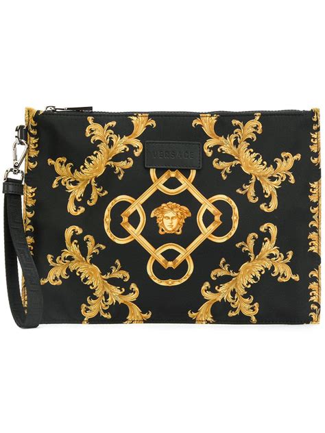 pilotentasche herren versace|Versace Clutch Bags for Men .